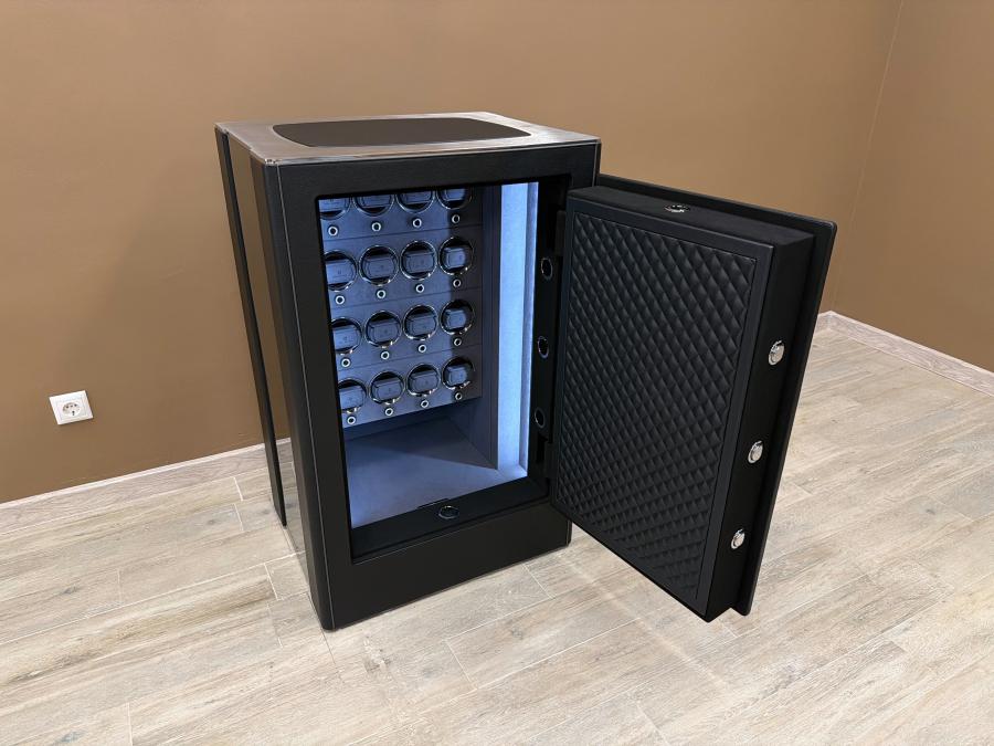 Сейф для автоподзавода и хранения часов PaulDesign Alliance 100 Black