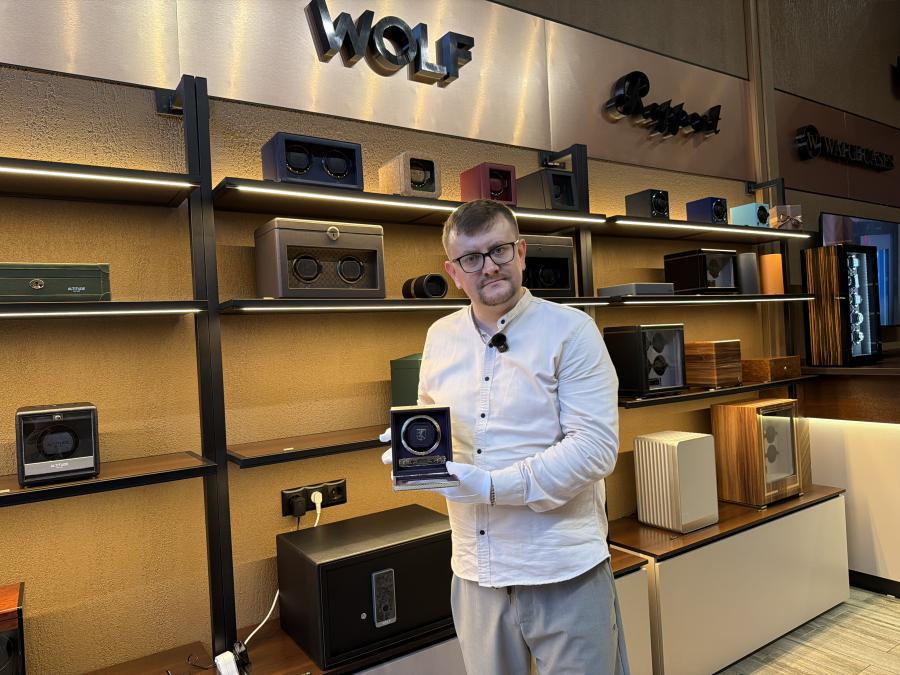 Шкатулка для автоподзавода 1-х часов WOLF 190003