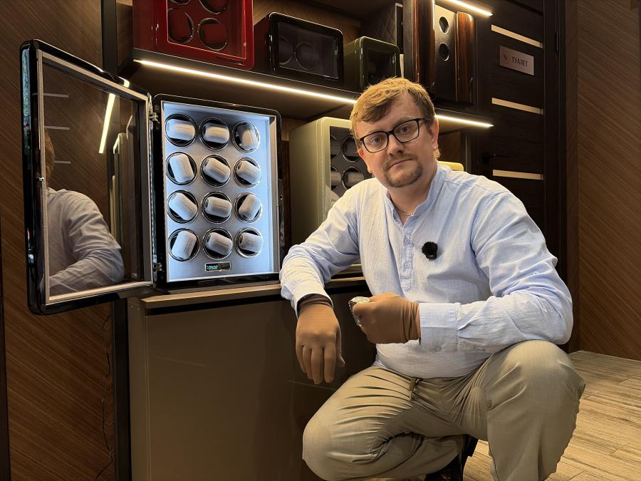 Шкатулка для автоподзавода 12-ти часов Revival 12 BK (виндеры)