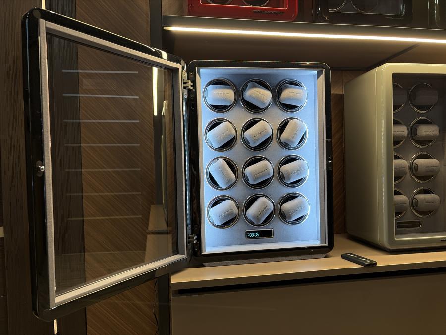 Шкатулка для автоподзавода 12-ти часов Revival 12 BK (виндеры)