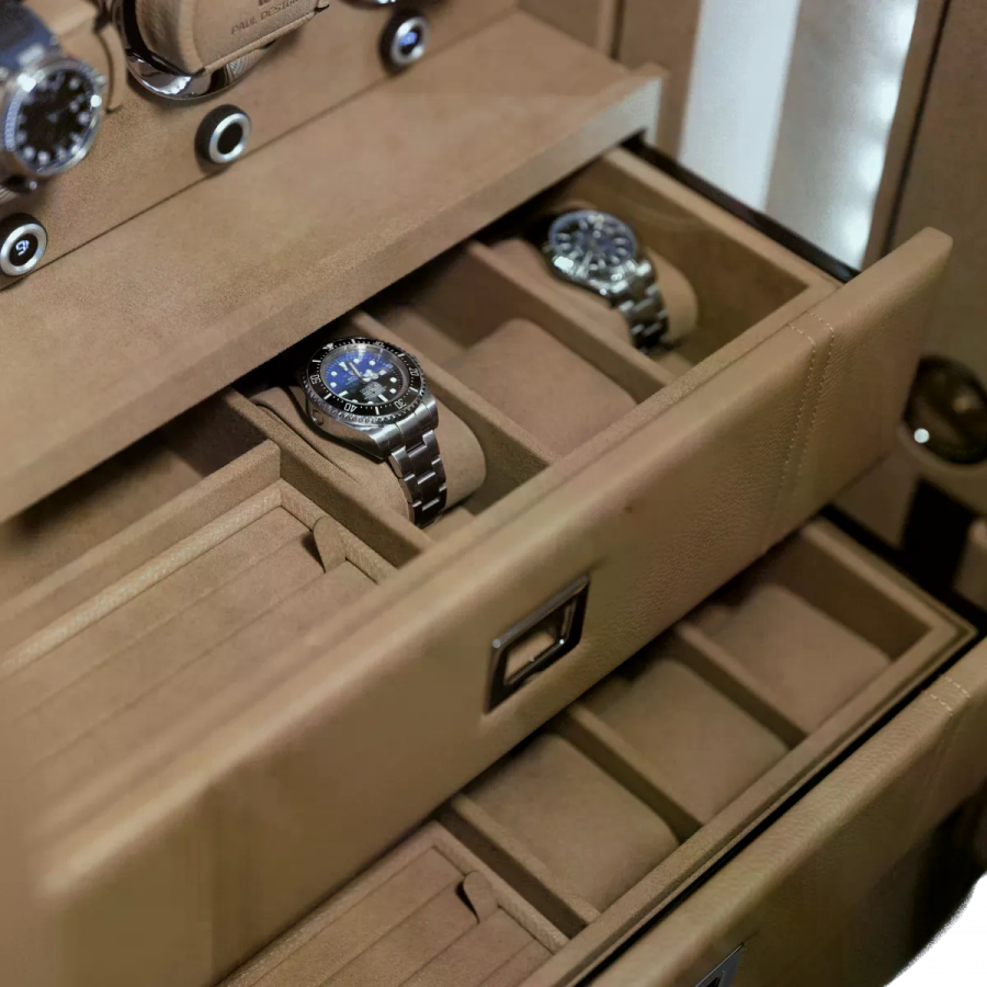 Сейф для автоподзавода и хранения 12-ти часов PaulDesign Inbuilt 100 BG (виндеры)