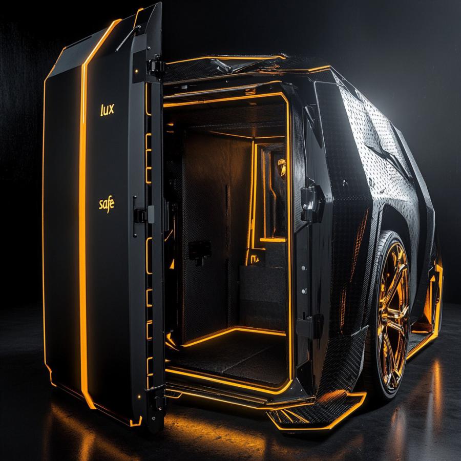Сейф для денег и документов для владельцев "Lamborghini" модель 3